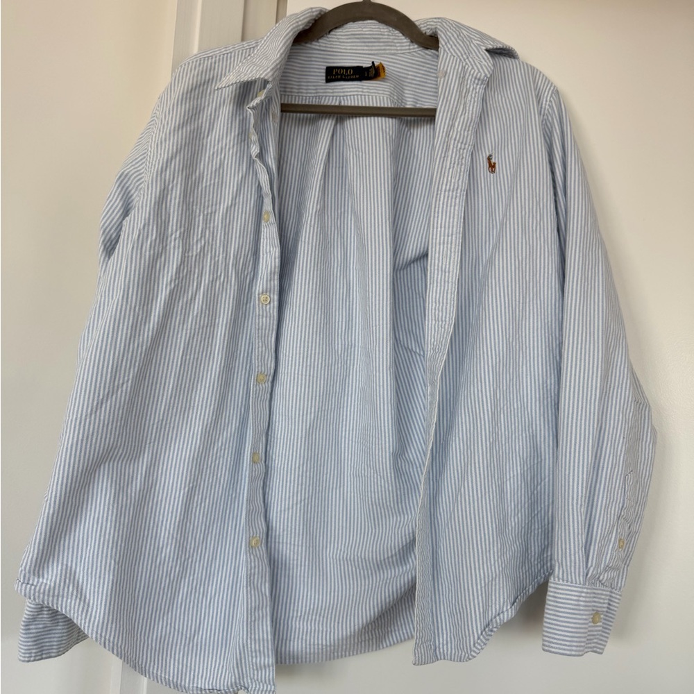 Ralph Lauren Light Blue Striped Shirt